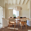 Anton Solid Wood Dining Table (183 cm) - Cerused White