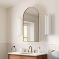 Arched Metal Framed Bathroom Wall Cabinet