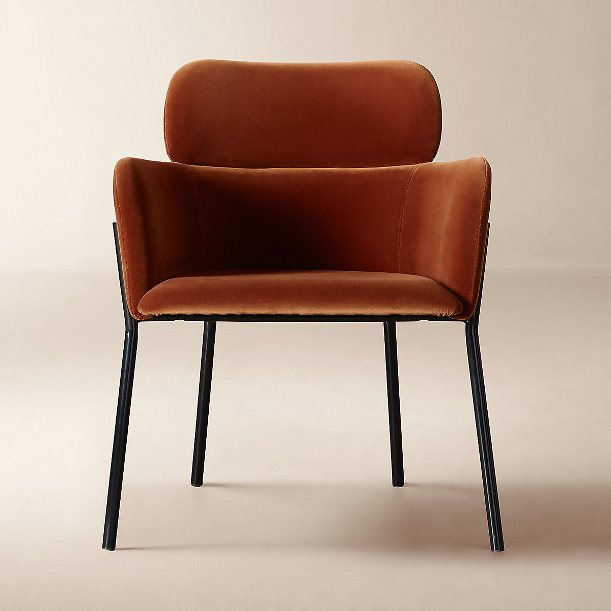Azalea Brown Velvet Counter Stool