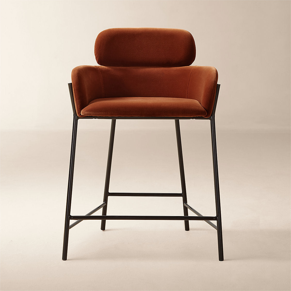 Azalea Brown Velvet Dining Chair Set of 4