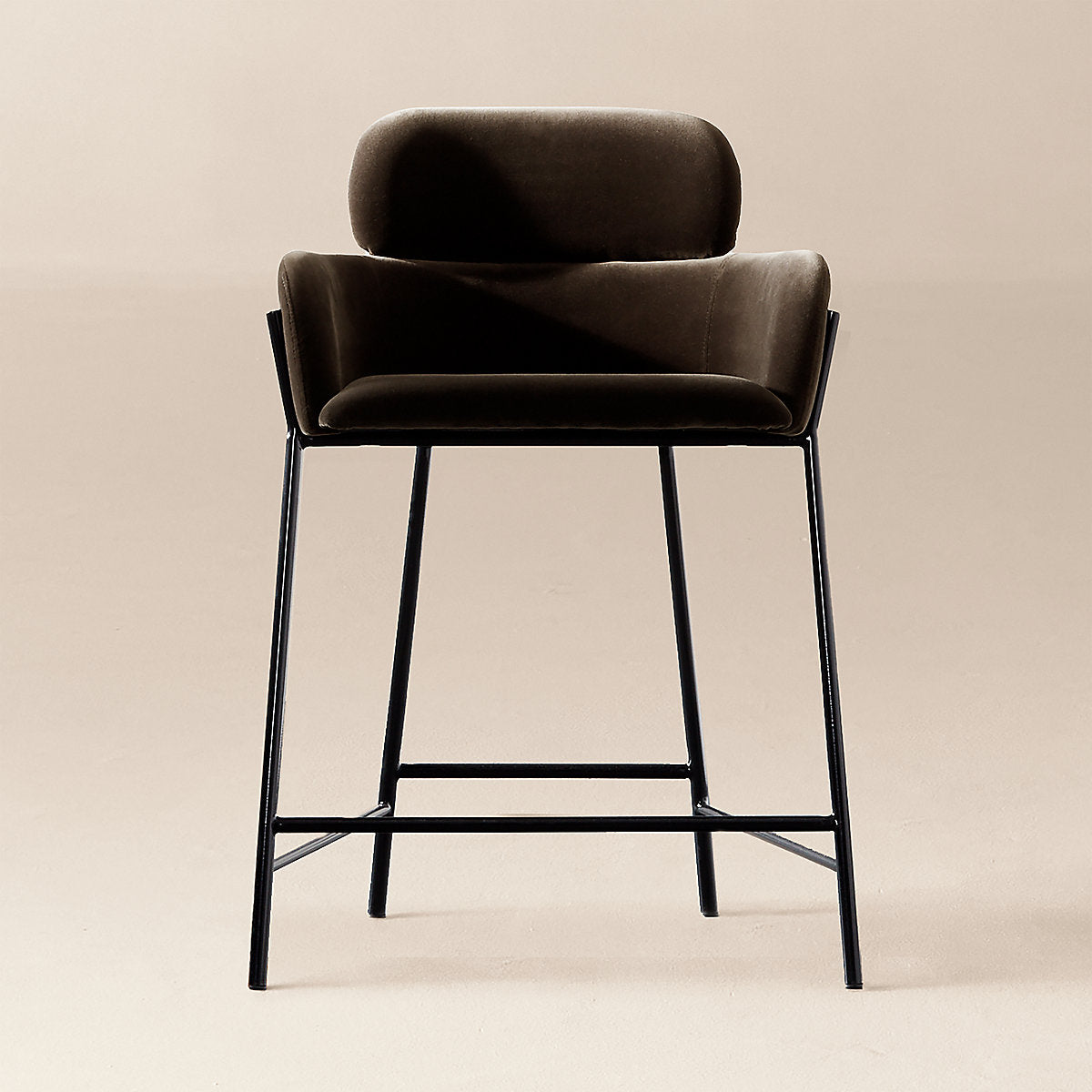 Azalea Mink Grey Velvet Dining Chair