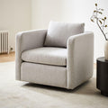 Bacall Curved Swivel Armchair