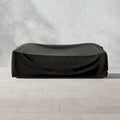 Bacio 86in Light Brown All-Weather Rattan Outdoor Sofa With White SunbrellaÂ® Cushions