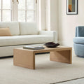 Baldwin Leather Coffee Table (102 cm - 127 cm)