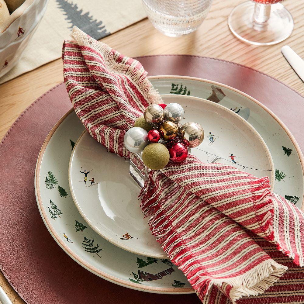 Ball Bauble Napkin Ring Sets