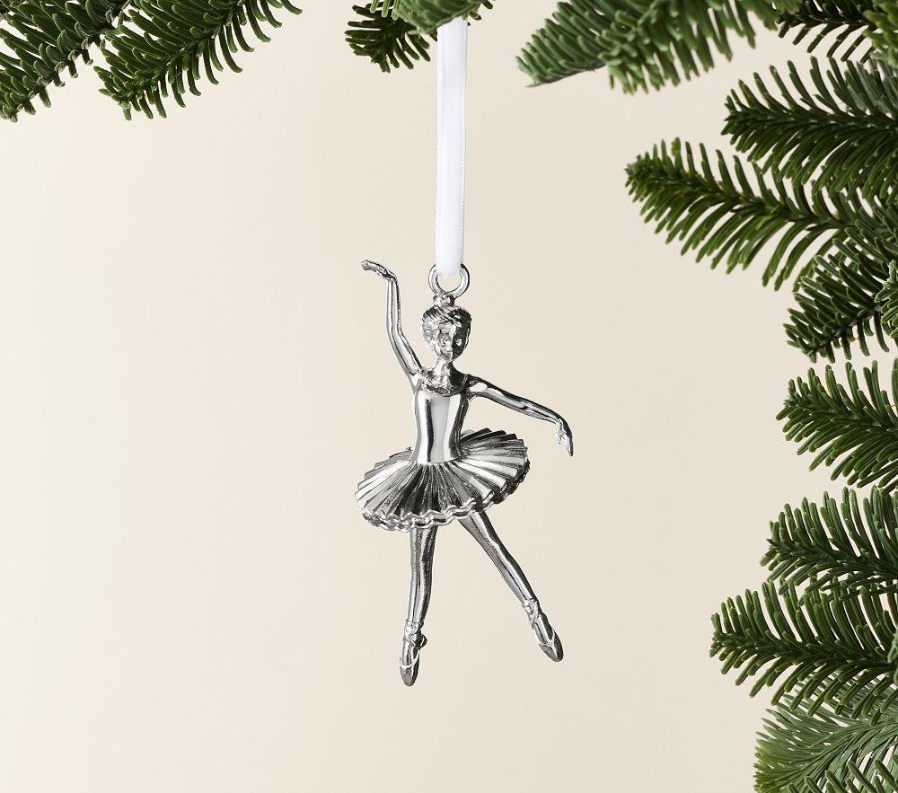 Pottery Barn Kids Ballerina Silver Keepsake Ornament