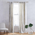 Bark Texture Shine Jacquard Curtain - Pearl Grey