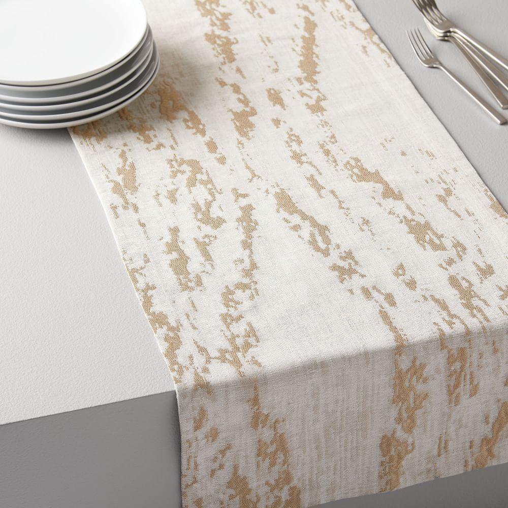 Bark Texture Jacquard Runner