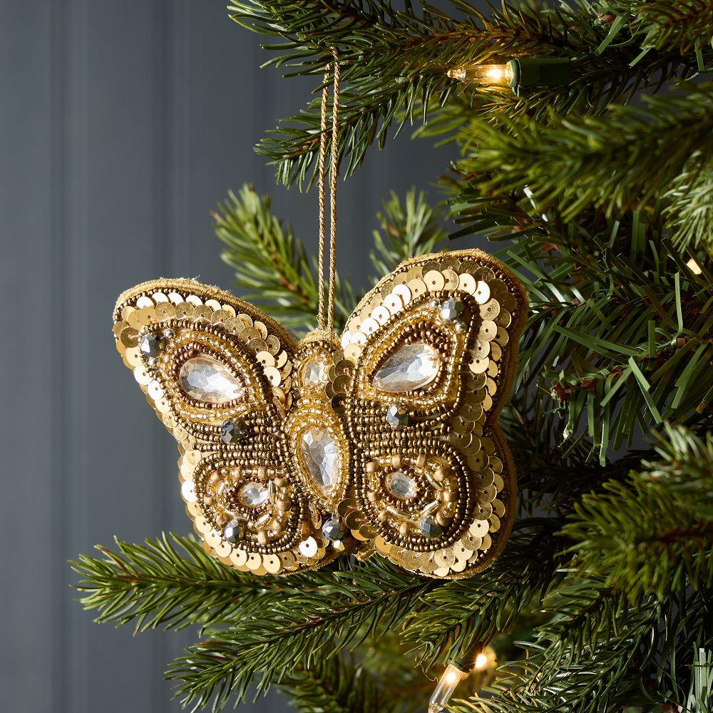 Beaded Butterfly Bauble