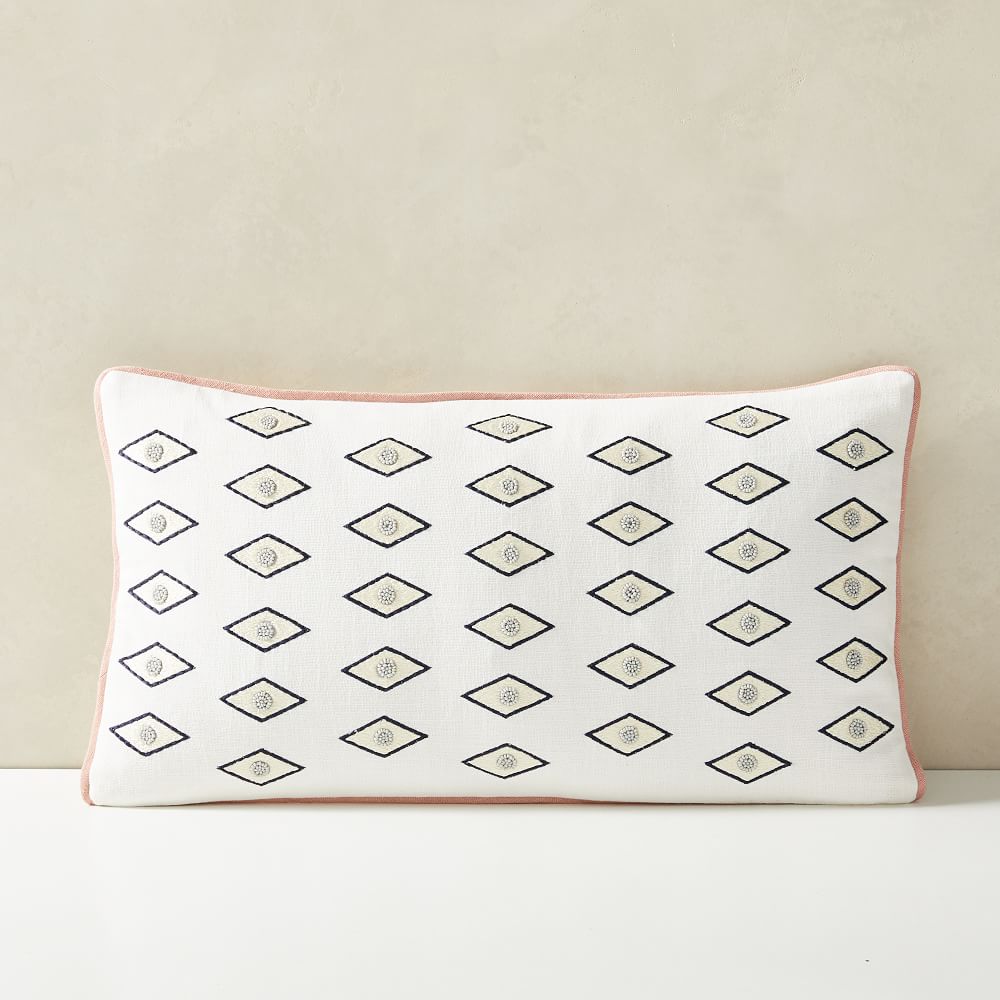 Beaded Gaze Cushion Cover