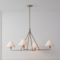 Beatrix Chandelier (117 cm) - Linen Shades