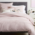 Belgian Flax Linen Fibre Dyed Duvet Cover & Pillowcases - Vintage Rose