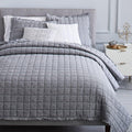 Belgian Flax Linen Bedspread & Pillowcases - Slate
