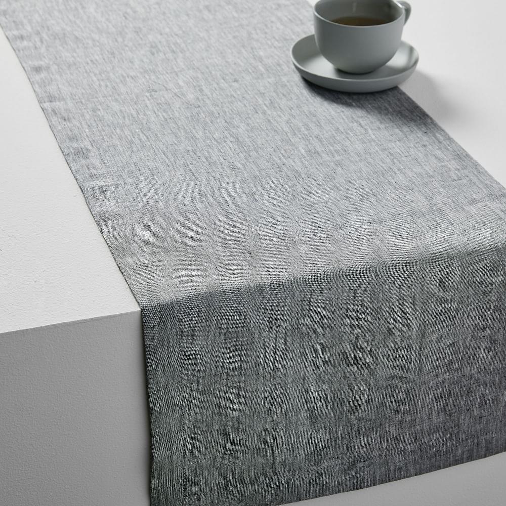 Belgian Flax Linen Melange Table Runner