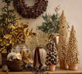 Pottery Barn Faux Potted Berry Cluster Cone Trees