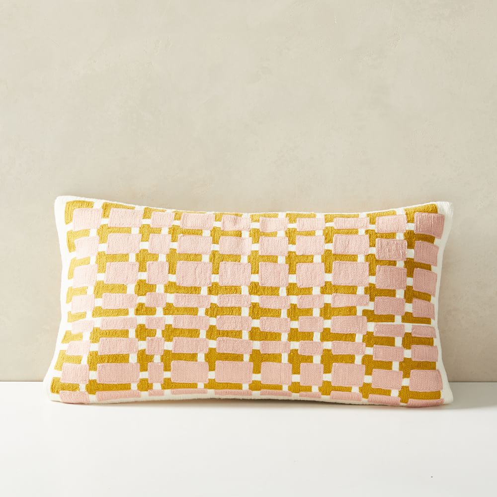 Block Grid Cushion Cover