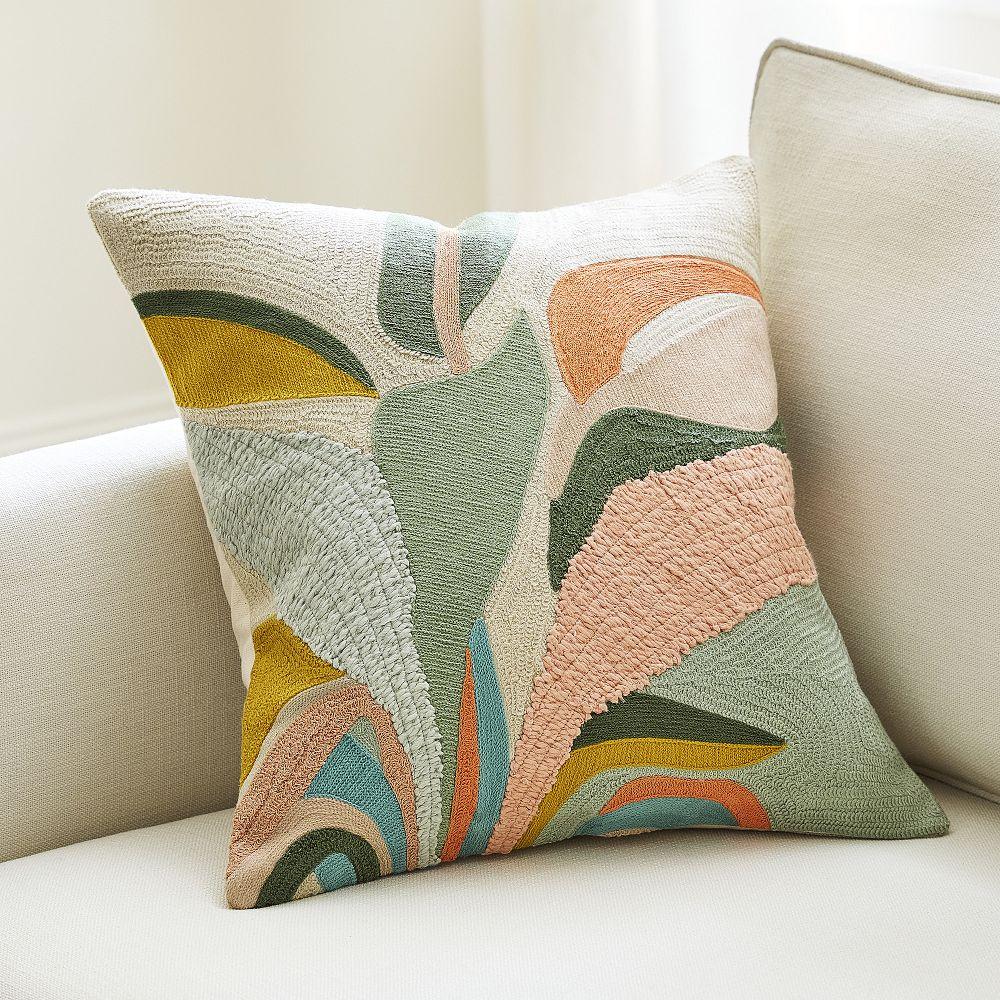 Botanical Crewel Cushion Cover