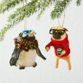 Bottle Brush Hipster Animal Baubles