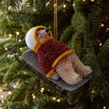 Bottlebrush Polar Bear Bauble
