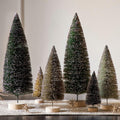 Bottlebrush Tabletop Trees (Set of 6) - Green
