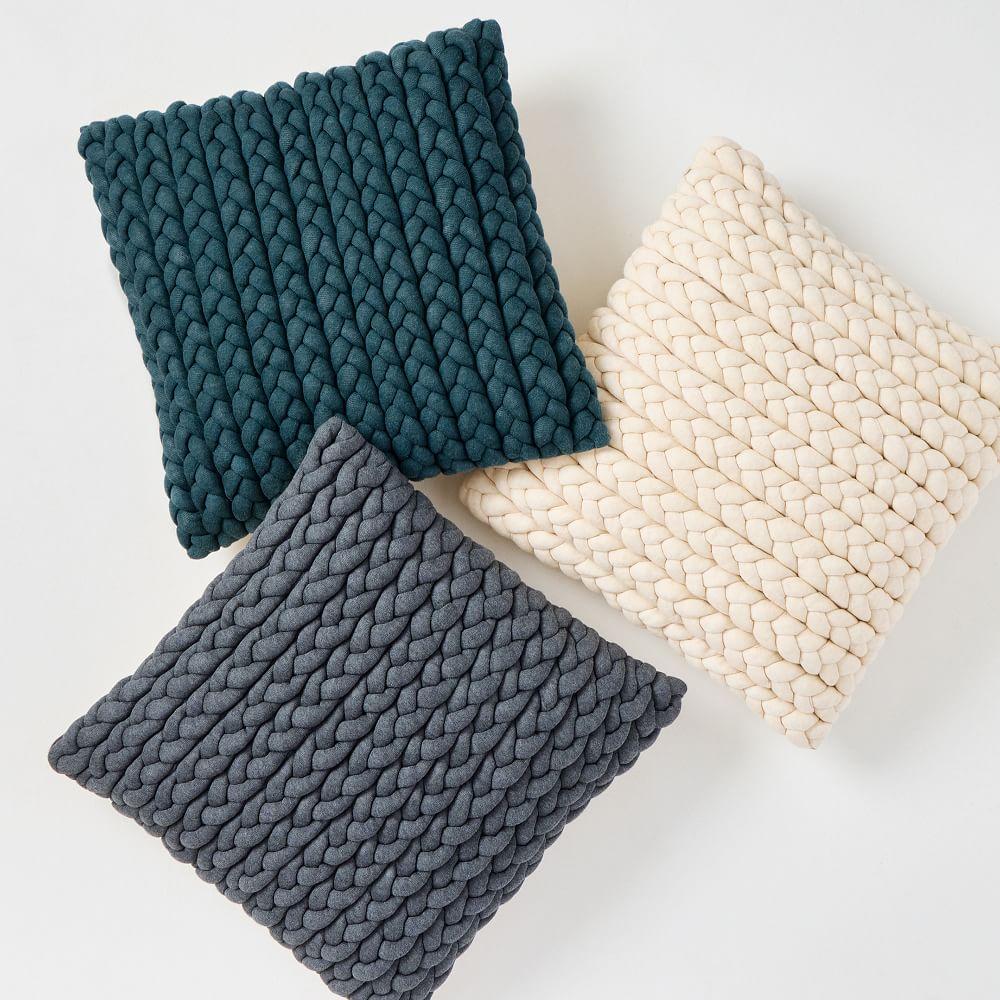 Braided Jersey Cushion Cover
