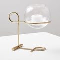 Brass + Glass Globe Centrepiece Candleholder