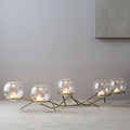 Brass & Glass Globe Centrepiece