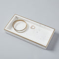 Brass Inlay Marble Tray