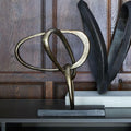 Brass Knot Object on Stand