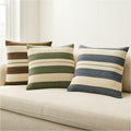 Broad Wool Stripe Cushion Cover
