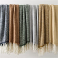 Brushed Herringbone Throw