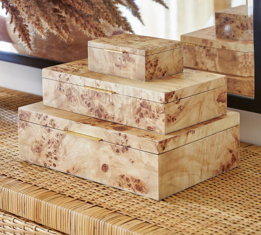 Pottery Barn Burlwood Jewellery Box