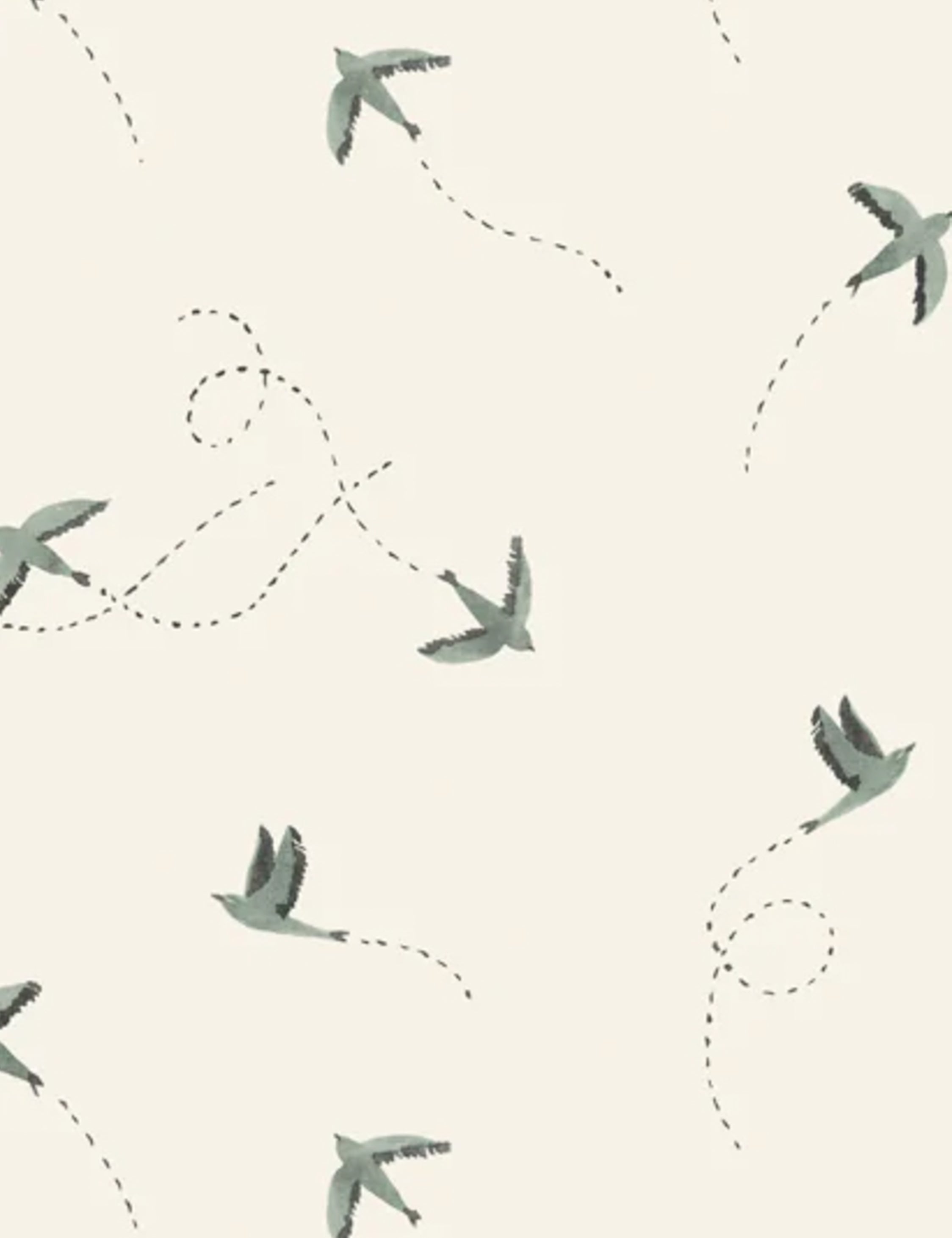Rylee + Cru Sparrow Wallpaper Swatch, Blue