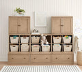 Pottery Barn Kids Cameron 3 Cubby Wall System with Cabinets