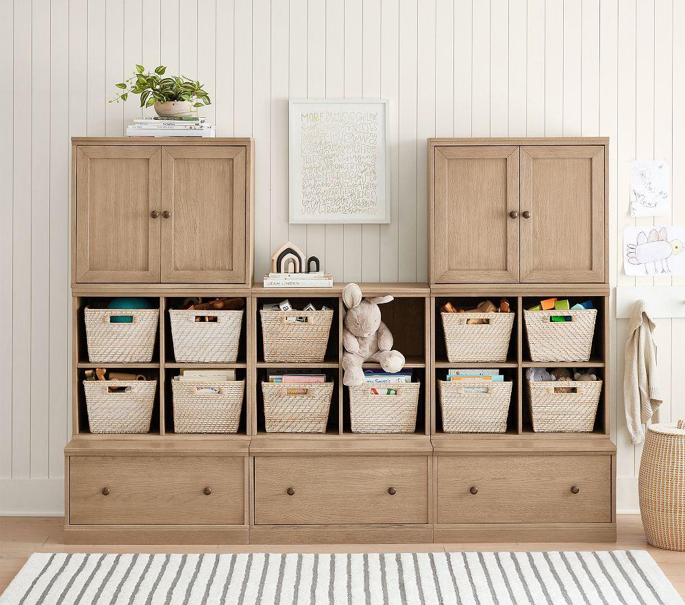 Pottery Barn Kids Cameron 3 Cubby Wall System with Cabinets