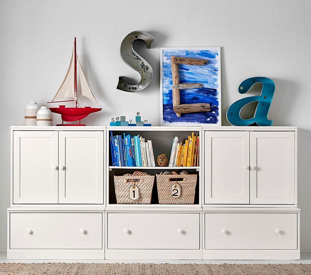 Pottery Barn Kids Cameron Low Bookshelf Wall System