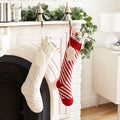 Candy Cane Striped Stocking