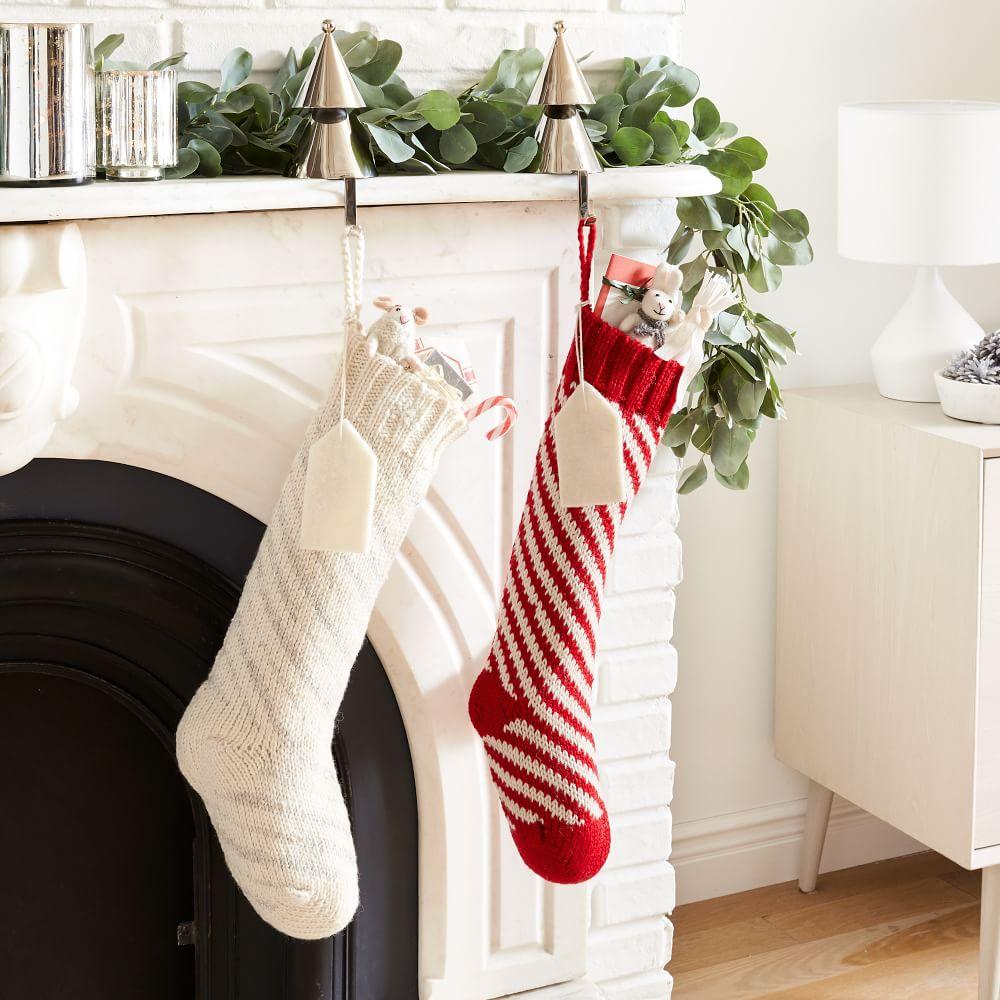 Candy Cane Striped Stocking