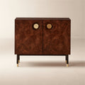 Carbon Brown Burl Wood Bookshelf