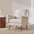 Carlo Mid-Century Armchair - Wood Legs