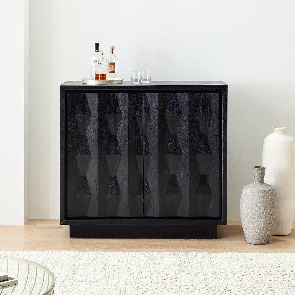 Carved Pattern Entry Cabinet (119 cm)