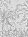 Jungle Wallpaper Swatch, Black and White