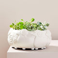 Ceramic Flock of Sheep Planter