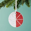Ceramic Striped Bauble