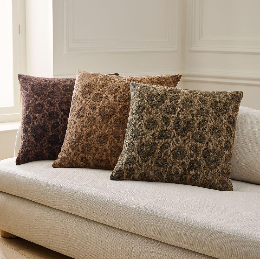 Chenille Jacquard Paisley Cushion Cover