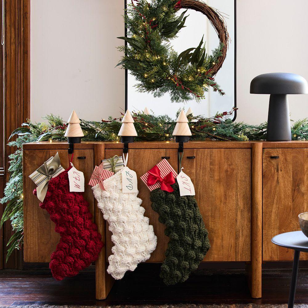 Chunky Bauble Knit Stockings