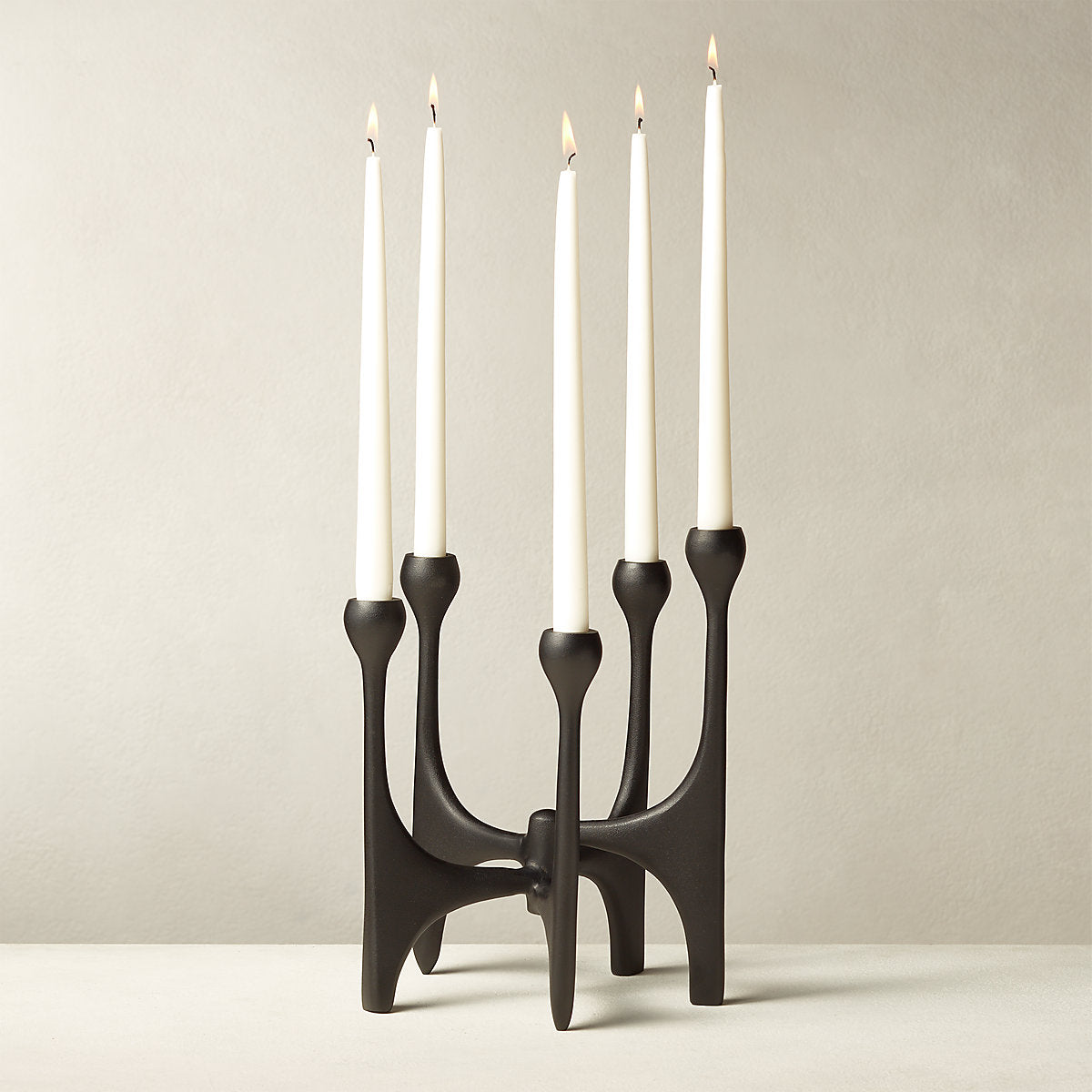 Cinq White Multi Candelabra Large