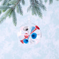 Colour Dot Glass Bauble