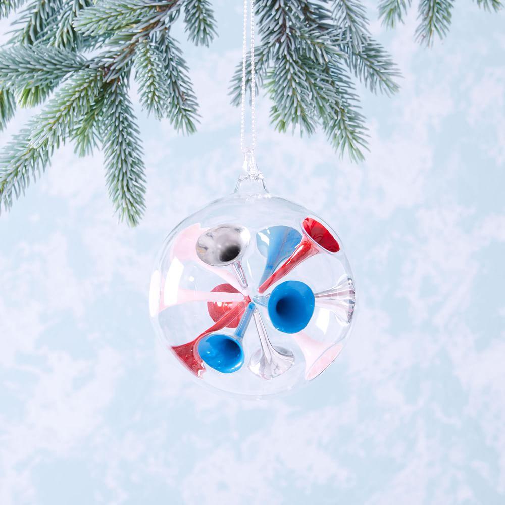 Colour Dot Glass Bauble