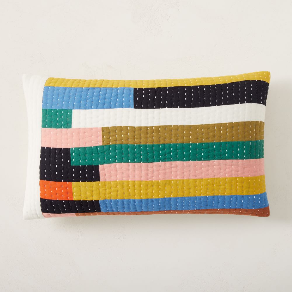Colourblock Verging Stripe Cushion Cover